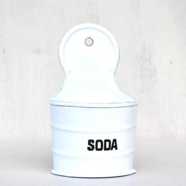 ホーロー　ウォールバスケット(SODA)